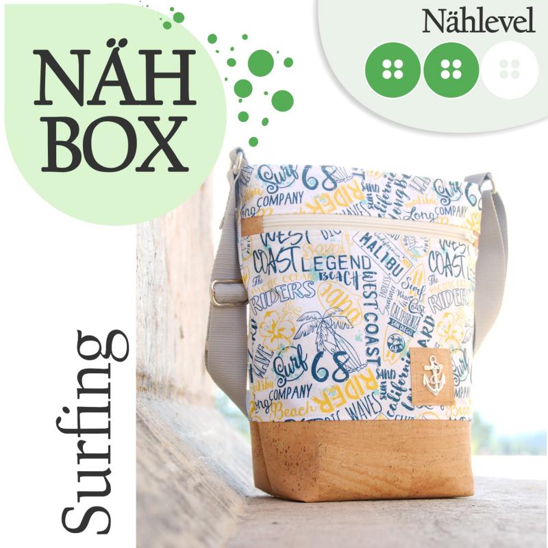 Nähbox Umhängetasche - Surfing
