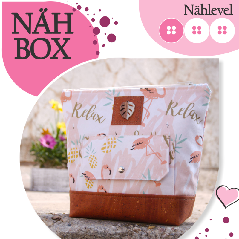 Nähbox große Kosmetiktasche - Relax