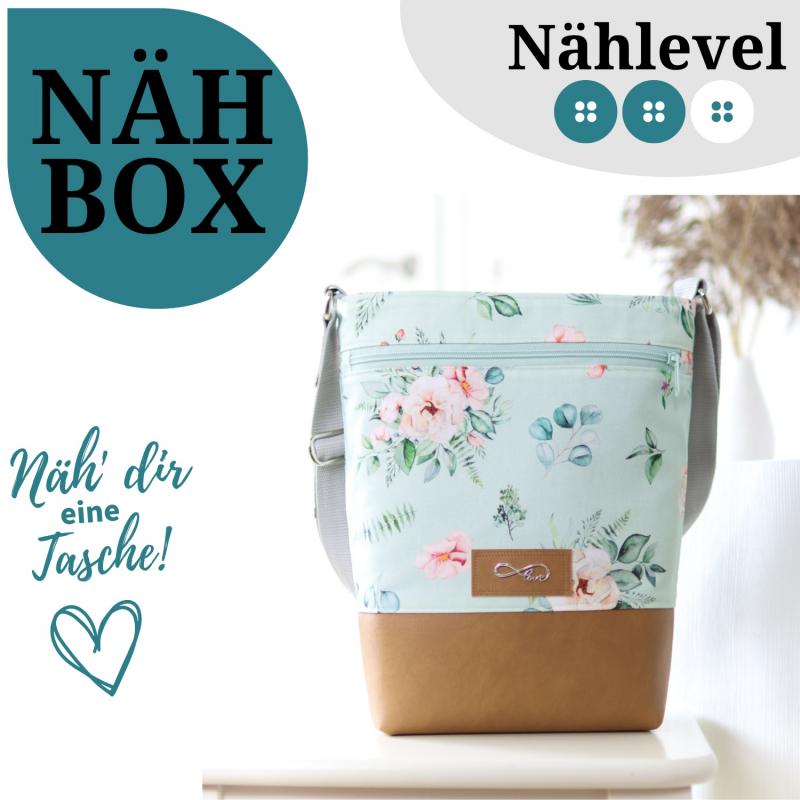 Nähset Umhängetasche - Aquarell Mint
