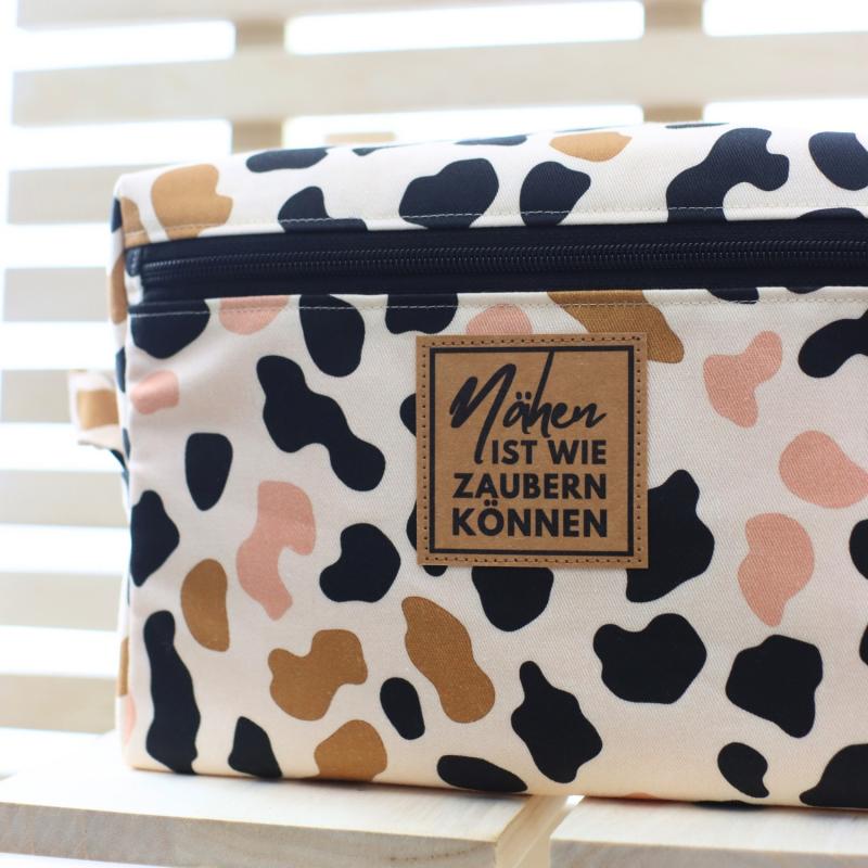 Nähset Boxybag 'Maxi' - Leo inkl. Labelset 'Nähliebe'