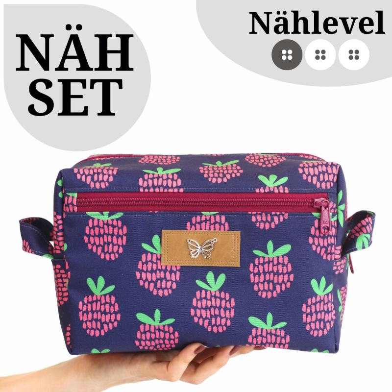 Nähset Boxybag 'Maxi' - Himbeere