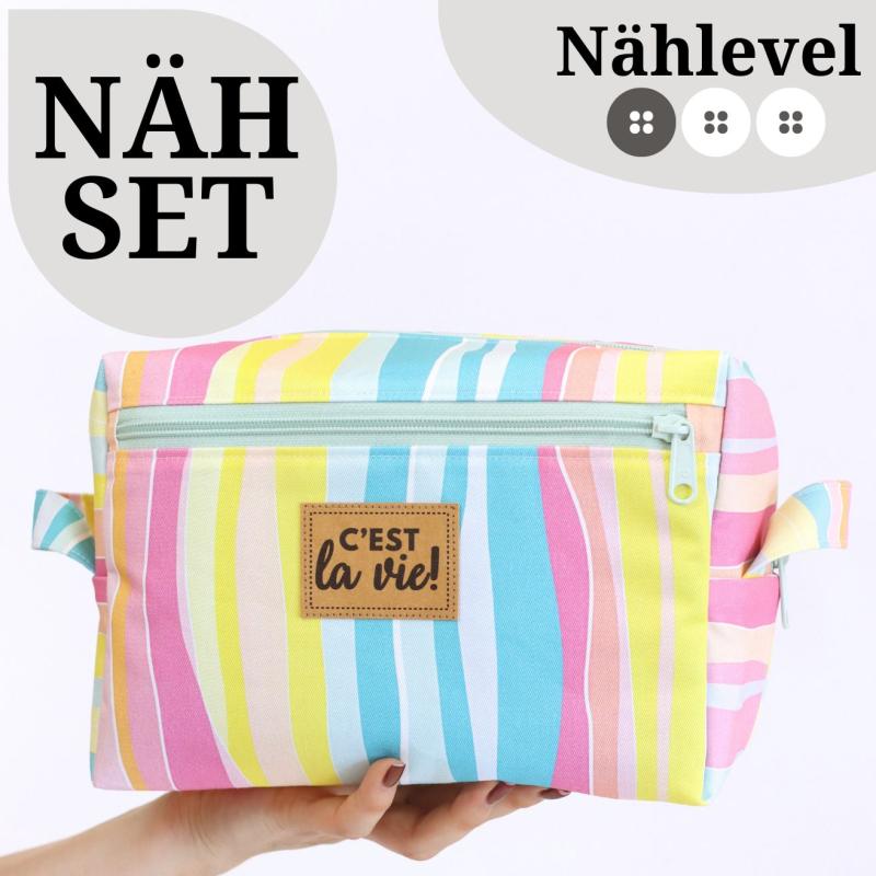 Nähset Boxybag 'Maxi' - Summerfeeling inkl. Labelset 'C'est la vie!'