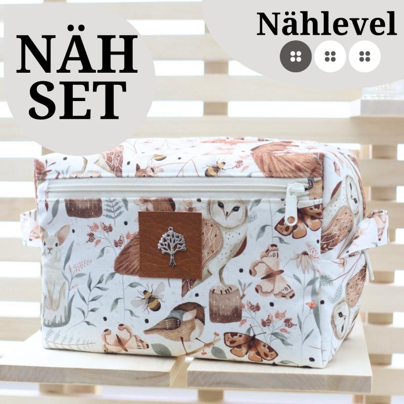Nähset Boxybag 'Maxi' - Waldtiere