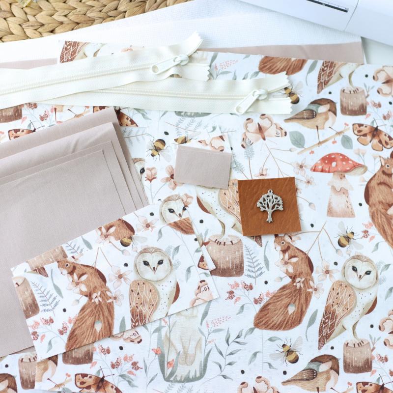 Nähset Boxybag 'Maxi' - Waldtiere