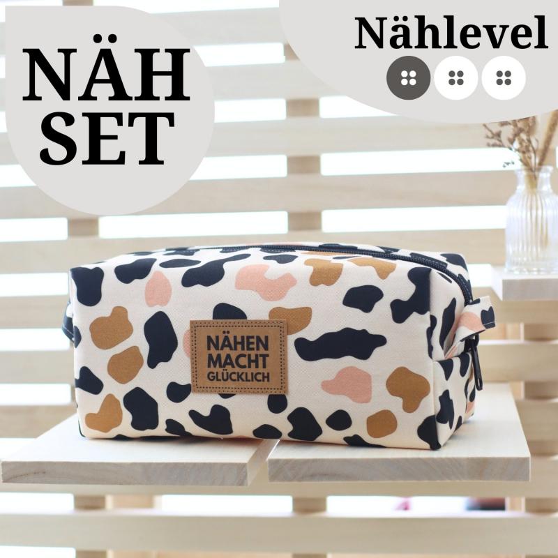Nähset Boxybag 'Medium' - Leo inkl. Labelset 'Nähliebe'