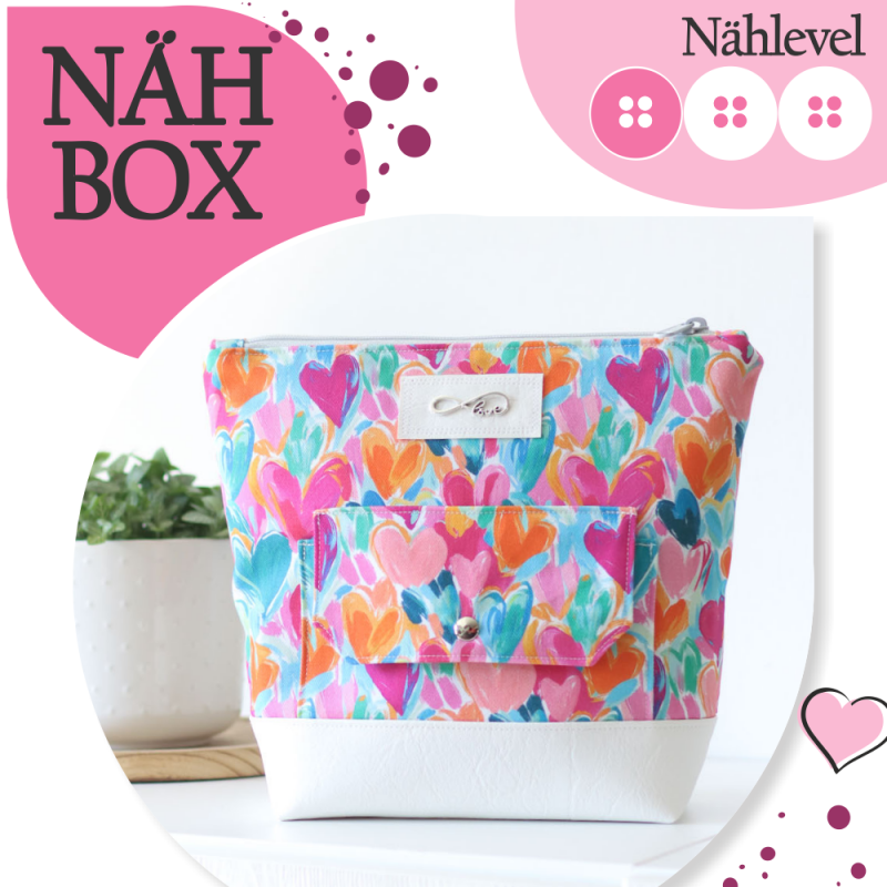 Nähbox große Kosmetiktasche - Colorful
