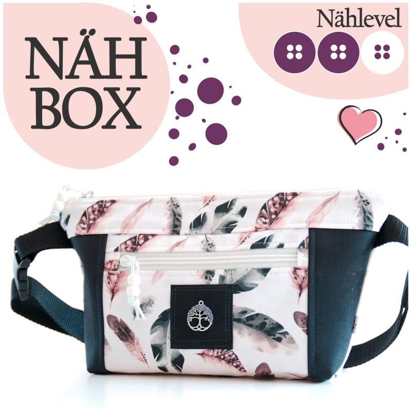 Nähbox Gürteltasche 'Ida' - Feathers Nude