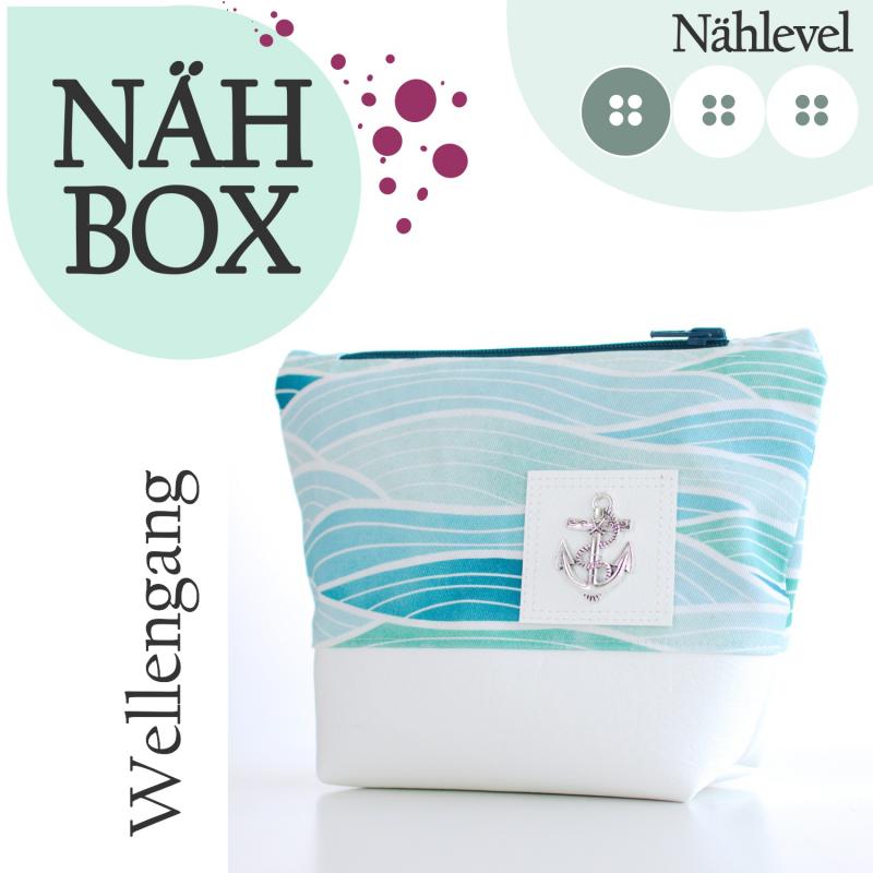 Nähbox Kosmetiktasche - Wellengang