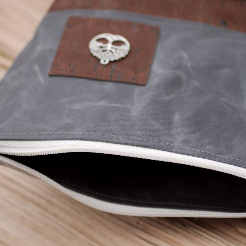Nähset Kosmetiktasche - Waxed Dark