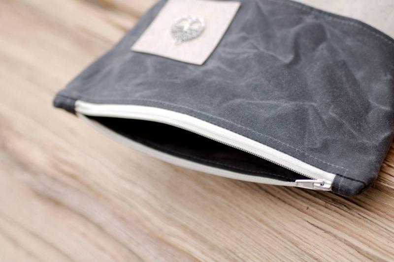 Nähset Kosmetiktasche - Waxed Steel