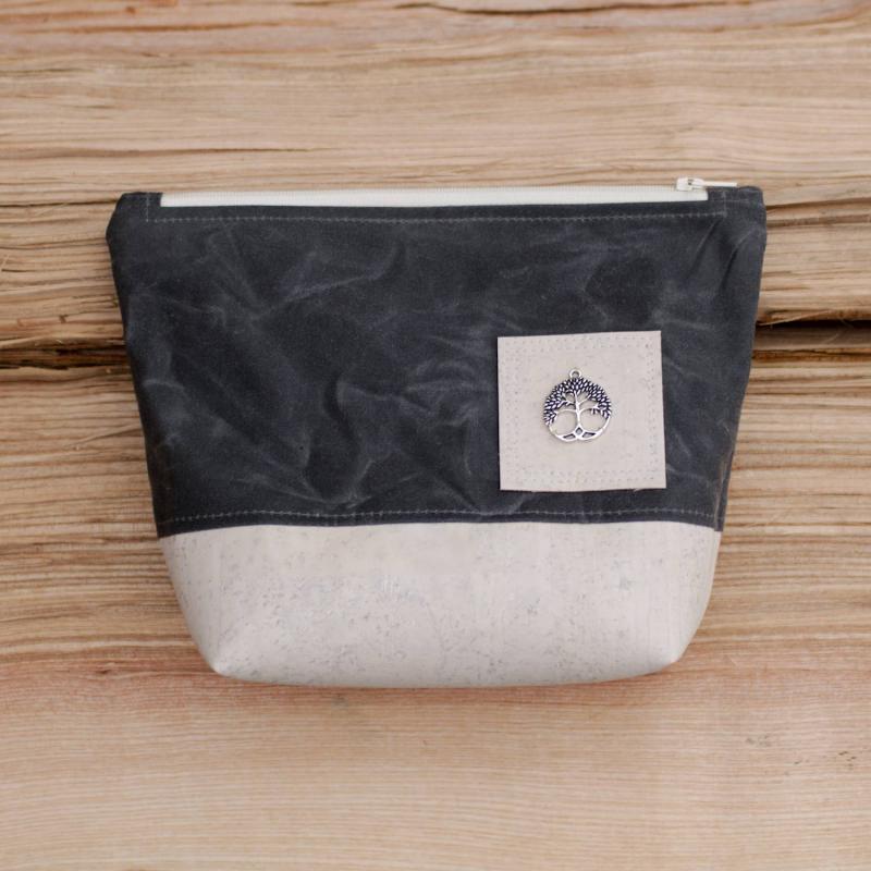 Nähset Kosmetiktasche - Waxed Steel