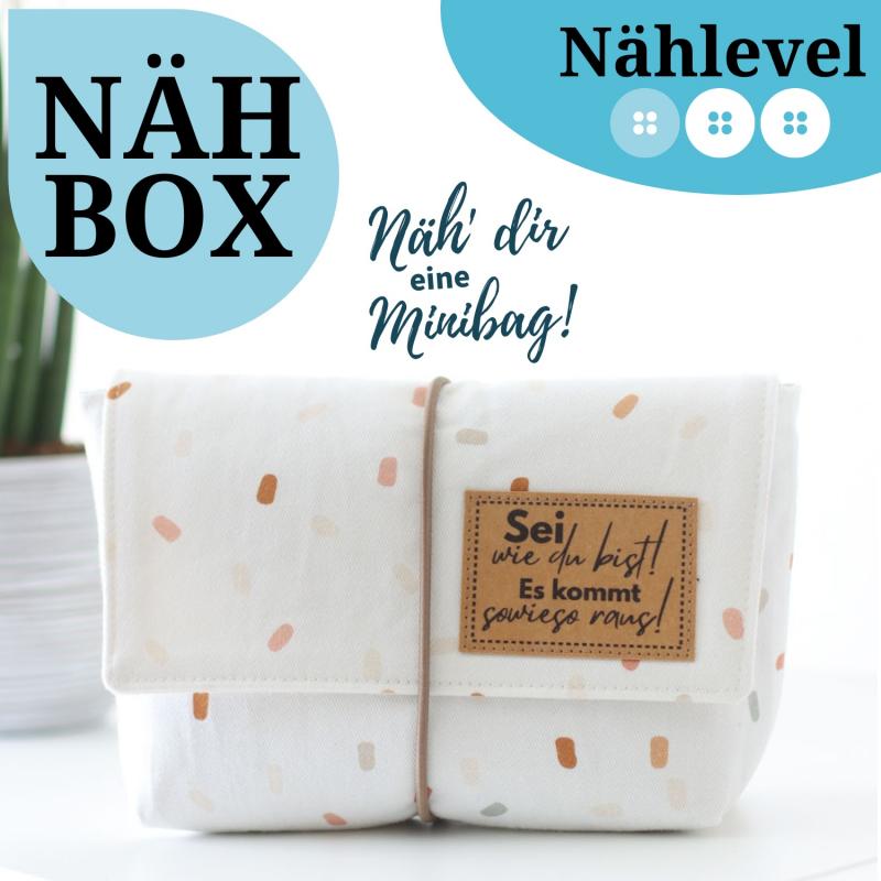 Nähset Minibag - Konfetti inkl. Labelset 'Crazy'