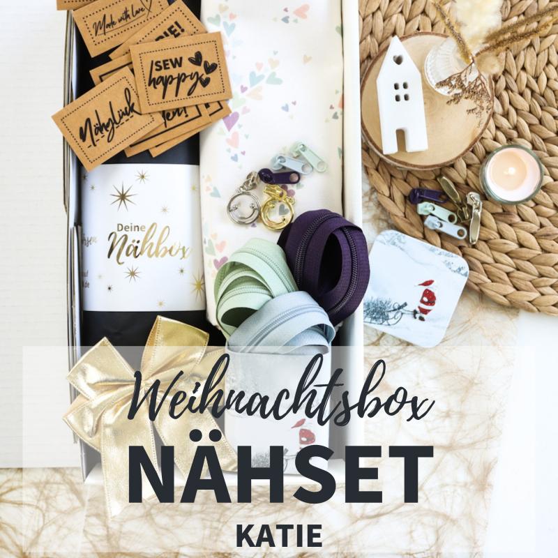 Weihnachtsbox mit Taschen-Nähset 'Katie'