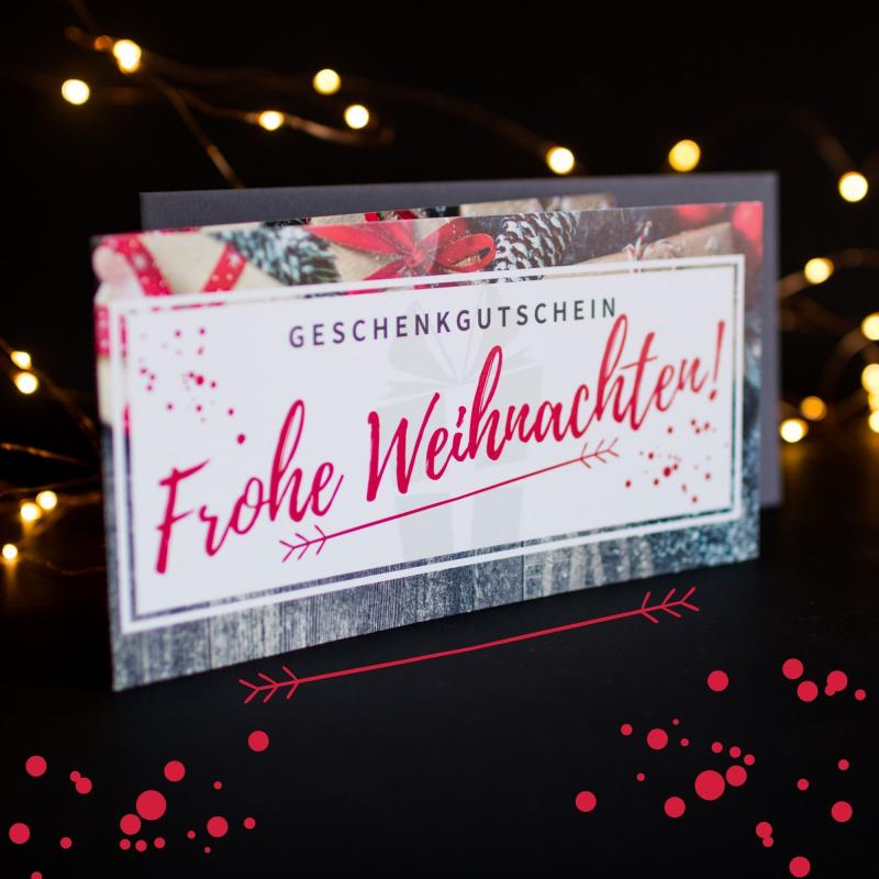 Geschenkgutschein - Frohe Weihnachten